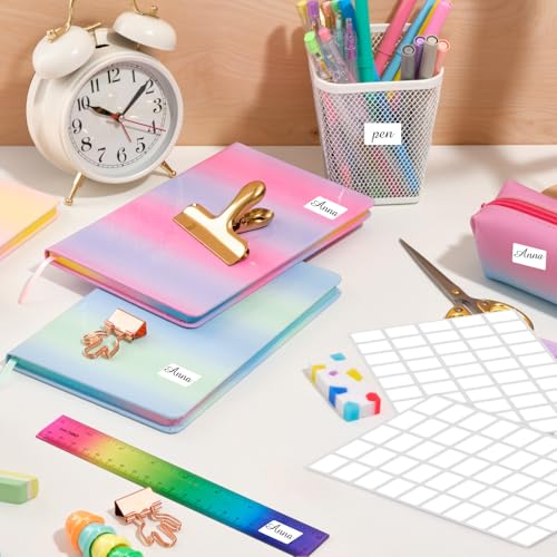 Multi-Use Removable Labels, 1/2" x 3/4",1000 PCS Blank Labels Total,Water/Oil/Tear Resistant/Ink Won't Smudge No Residue - size: 0.5×0.75 inch