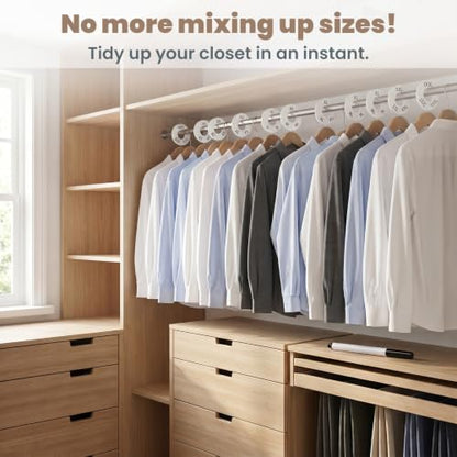 24 Pcs Size Clothing Rack Dividers, Plastic Size Markers for Clothing Racks