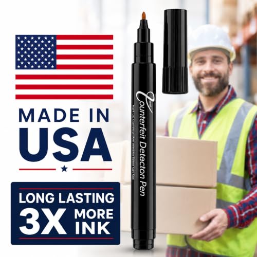 Dri Mark CFD50PK Counterfeit Bill Detector Marker Pen, Made in The USA, 50 Count - size: 50 Pack