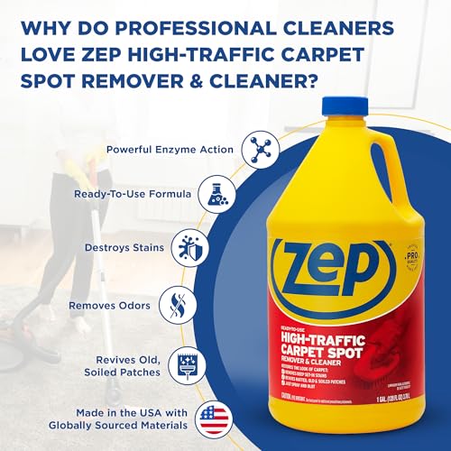 Zep High Traffic Carpet Cleaner - 1 Gallon (Case of 2)