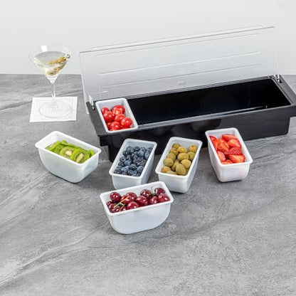 Restaurantware White Plastic Pint Insert, 5.5 x 2.9 x 2.8 In - size: 1 Pint