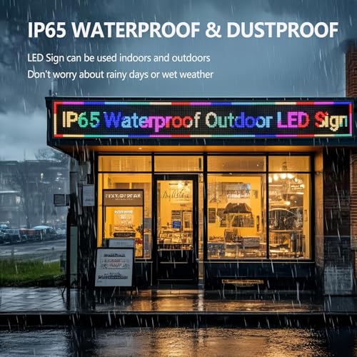 Programmable LED Sign P10 Custom Size, Outdoor Led Sign For Business Display Screen Advertising Store - size: P10 custom size