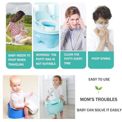 OULIGET Potty Chair Liners with Elastic, Portable Potty Training Bags, Potty Refill Liners Disposable for Toddlers Kids and Baby,Toilet Seat Cover,17x8Inches,Clear,200pieces - color: Clear 200pieces