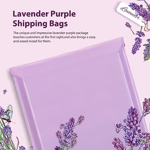Fuxury Large Poly Mailers 24x24'' 100Pcs, Shipping Bags for Clothing Purple - color: Light Purple, size: 24x24" 100pcs