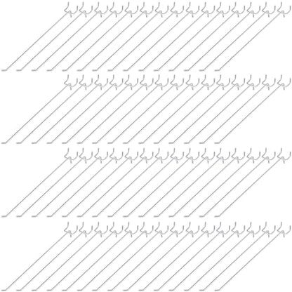 Shimeyao 100 Pcs Peg Board Hooks Stainless Steel Pegs,10 Inch,Silver - color: Silver, size: 10 Inch