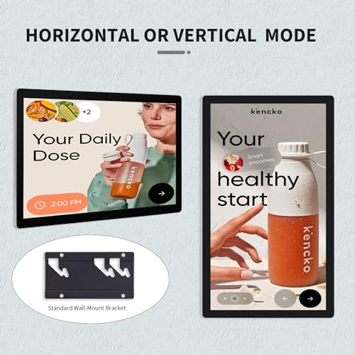 Capacitive Multi-Touch Screen Industrial Monitor, 16:9 Display, Built-in Speakers, USB, VGA, DP & HD-MI Ports, Digital Signage Displays and Player for Advertising (21.5-inch) - size: 21.5-inch