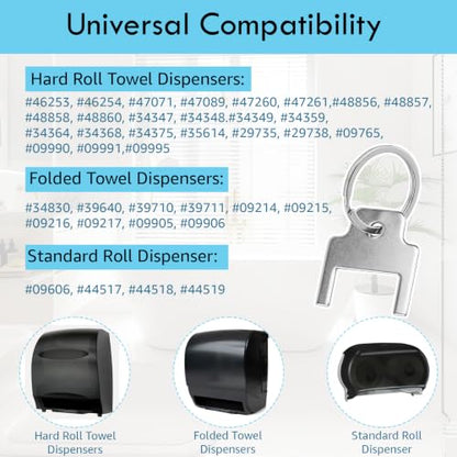 15-Pack 770301 Dispenser Key for Kimberly Clark Toilet Paper Towel