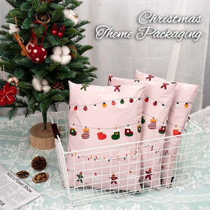 Christmas Poly Mailers 10x13 Inch 25 Pcs, Christmas Lights Printed - color: Christmas Lights, size: 10x13 Inch 25Pcs