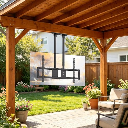 Ceiling TV Mount for 60-120 inch TV Hold 220 lbs, 20 Height Levels