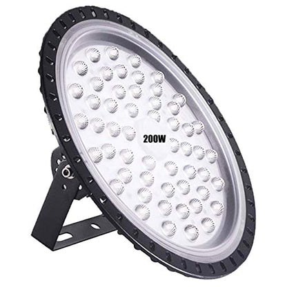200W LED High Bay Light lamp Factory Warehouse Industrial Lighting 20000 Lumen 6000-6500K IP65 Warehouse LED Lights- Commercial Bay Lighting for Garage Factory Workshop Gym (200W 1) - size: 200W 1pcs