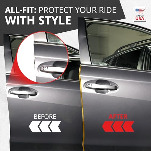 All-Fit Automotive Car Door Edge Protector Made in the USA (10 Ft - Gold) - color: Gold