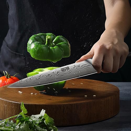 HOSHANHO 16-Piece Knife Set with Block, Ultra Sharp Kitchen Knife Block Set - size: 16 Pieces Knife Set