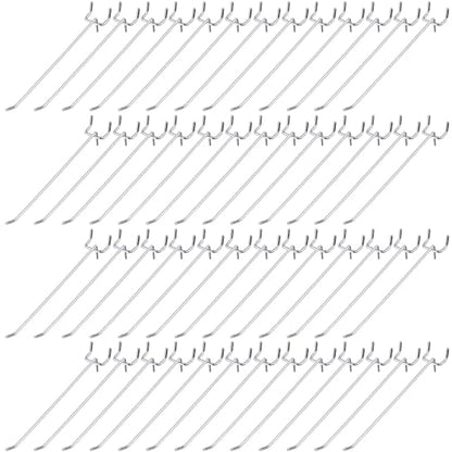 Shimeyao 100 Pcs Peg Board Hooks Stainless Steel Pegs,8 Inch,Silver - color: Silver, size: 8 Inch