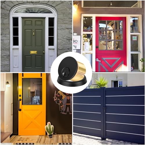 Commercial Mortise Lock Cylinder, Black - color: Black