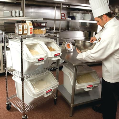 Rubbermaid Commercial Products ProSave Ingredient Bin, 100 Cup, White