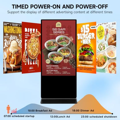 49" 4K Digital Signage Display Touch Screen Kiosk for Showroom, Restaurants - size: 49 inch 4K