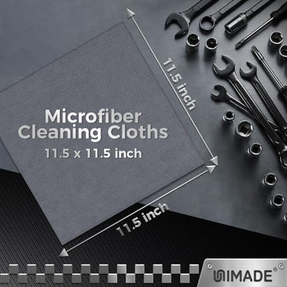 UNIMADE Microfiber Cleaning Cloth, 400 Pack Microfiber Towels for Cars - color: Grey, size: 400pk
