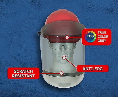 Oberon Arc Flash Face Shield & Hard Cap - 12 Cal - 3 Pack - size: 3 Pack, style: Hard Cap With Anti-fog