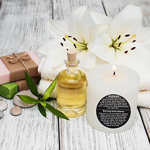 1500 Pcs Candle Warning Labels,1.5inch Candle Jar Container Stickers - color: Black