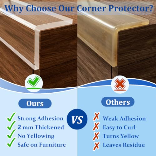 2 Pack Edge Protector for Baby,Clear Corner Protector Baby,1.57in x 10.8ft - size: 2Pack x 1.57IN x 10.8FT