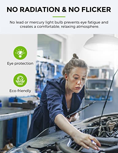 L LOHAS LED Super Bright Light Bulbs, High Lumen Garage E26 LED Bulb - color: Daylight White