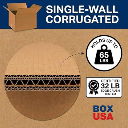 Box USA 50 Gallon 18 L x 18 W x 36 H 10-Pack Cardboard Trash Cans and Recycling Bins, Reusable or Disposable Pop Up Garbage Boxes - size: 50 Gallon 10-Pk, style: Plain