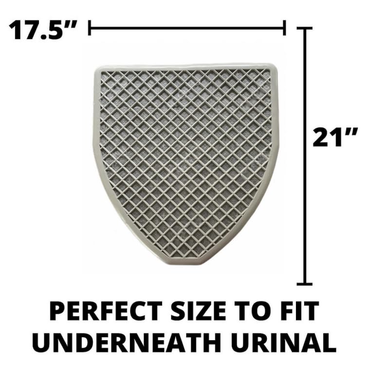 Urinal Mats for Men 6 or 24 pcs High-Tech Bamboo Charcoal Absorbs Odor, Non-Slip Deodorization, Gray Floor Water Absorption, Urine Mats for Restrooms & Bathrooms, Mens Urinal (Big, 24)