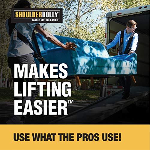 Shoulder Dolly Moving Straps - Lifting Strap for 2 Movers - Move, Lift, Carry, And Secure Furniture, Appliances, Heavy, Bulky Objects Safely, Efficiently, More Easily Like The Pros - LD1000