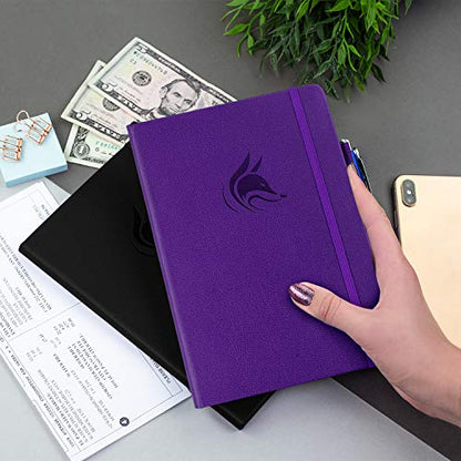 Clever Fox Check Register Book, Checkbook Ledger, 5.8x8.3 Purple - color: Purple, size: A5 (5.8'' x 8.3'')