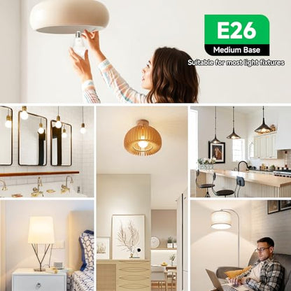 MAXvolador A19 LED Light Bulbs, 100 Watt Equivalent LED Bulb, 1100 Lumens Neutral White 4000K E26 Medium Base, Non-Dimmable 11W LED Bulb 12-Pack - color: Neutral White