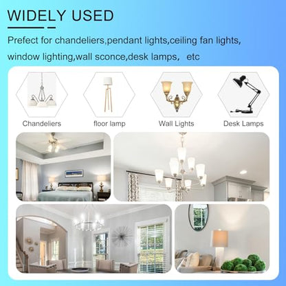 Dimmable E12 LED Bulbs 120W 150W Equivalent, C7 1500LM 6000K Daylight White - color: Daylight White 6000k