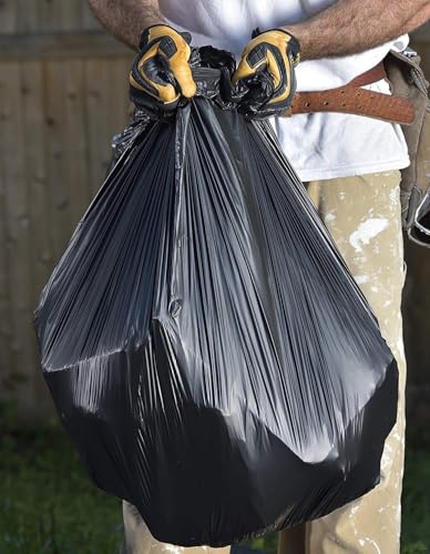 Ultrasac 55-60 Gallon Black Ultra Heavy Duty Trash Bags - 15 Count, 6.0 Mil
