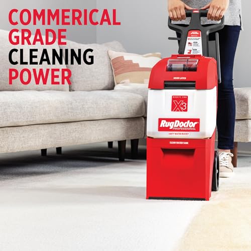 Rug Doctor Mighty Pro X3 Commercial Carpet Cleaner with Pet Cleaner Pack