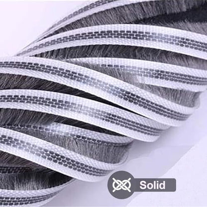 16 Ft (5m) 196 Inch Sliding sash Windows Doors Tape Pile Draught excluder Brush Seal Strip weatherstrip 6mm x 8mm (1/4 5/16 Inch, Gray) - size: 6mm * 8mm