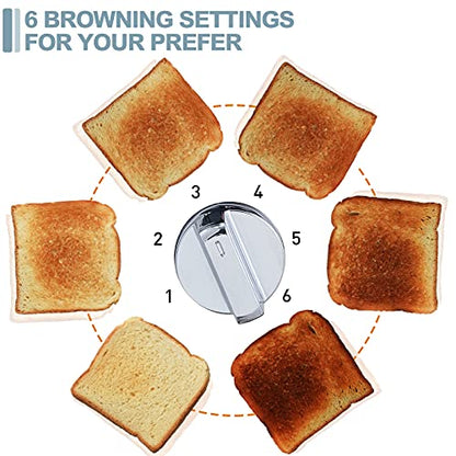 CUSIMAX 4 Slice Stainless Steel Toaster with Digital Display, Black - color: Black Stainless Steel, size: 4 Slice