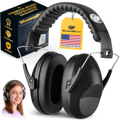 Kids Noise Canceling Headphones - 31 dB (2K Hz) - Ear Protection Earmuffs - color: Charcoal Grey