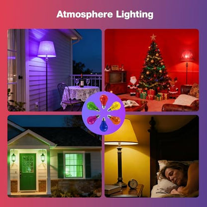 LEDVANCE Sylvania LED Purple Glass Filament A19 Light Bulb, Dimmable, Efficient 4.5W, E26 Medium Base, 1 Pack - color: Purple, size: 1 Count (Pack of 1)