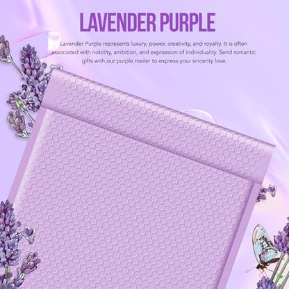 Fuxury Bubble Mailers 12x15 Inch Lavender Purple Padded Envelopes 25 Pack - color: Lavender Purple, size: 12x15" 25PC