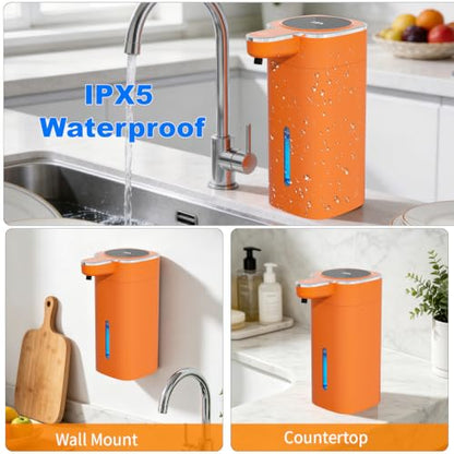 Automatic Foaming Soap Dispenser Touchless - color: Orange