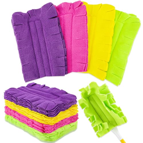 8 Pack Reusable Duster Pads Compatible with Swiffer Duster Refills