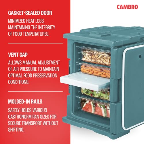 Cambro Insulated Food Pan Carrier - Hotbox for Catering & Transport - UPC400 Series (Slate Blue) - color: Slate Blue