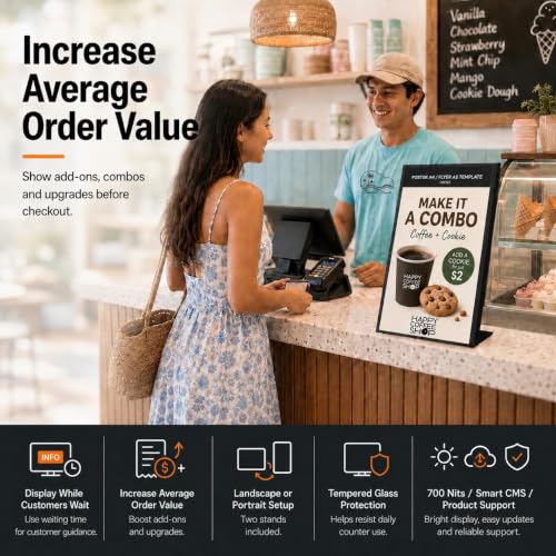 18.5" Countertop Digital Signage Display