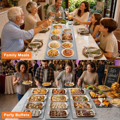 FYY Extra Long Warming Mat for Food, Rapid and Full Surface Heating Gray - color: Gray, size: XXX Large Size: 45"x15"