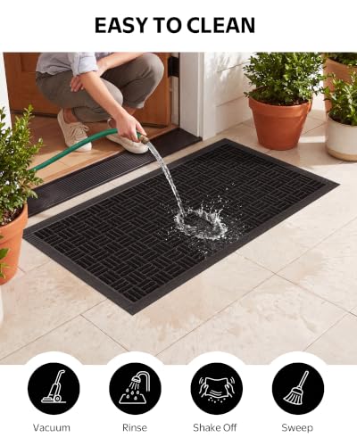 Front Door Mat, Heavy Duty Indoor Outdoor Entry Mat, 3'x5' - size: 3' x 5' (Rectangular)