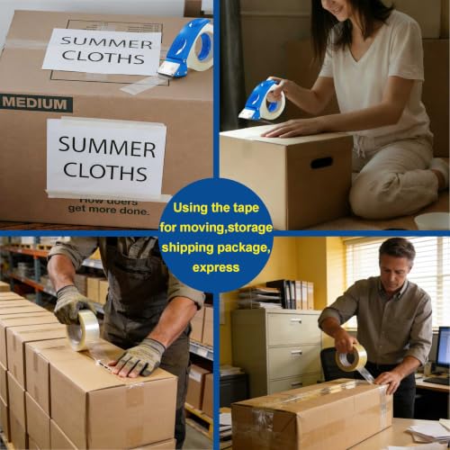2 in Clear Packing Tape and Dispenser 120 Yard