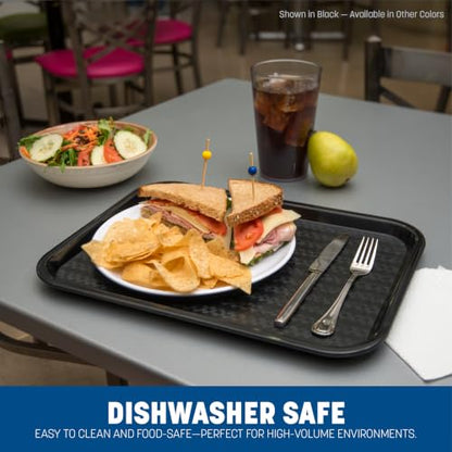 Carlisle Cafe Tray, Fast Food Restaurant Tray, 12 x 16, 1 Ct, Slate Blue - color: Slate, size: 0.7" x 0.5" x 0.3"