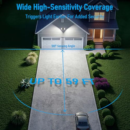 LEONLITE 3CCT Motion Sensor Security Lights Dusk to Dawn IP65 Bronze - color: Bronze (3000K/4000K/5000K)