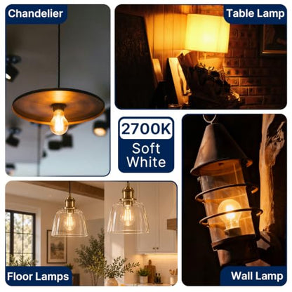 FLSNT 60W Eqv Dimmable LED Bulbs, 800LM, 2700K Soft White, E26, 4 Pack - color: 60w 2700k Soft White, size: 4 Count (Pack of 1)