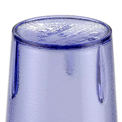 G.E.T. 6620-1-BL-EC Heavy-Duty Plastic Restaurant Tumblers, 20 Ounce, Blue (Set of 4) - color: Blue, size: 20 Ounces, style: 20 ounces