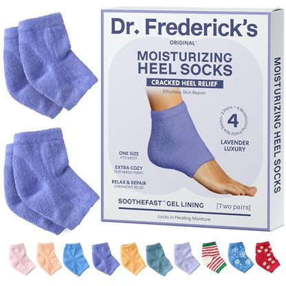 Dr. Frederick's Original Fuzzy Heel Socks (Lavender Luxury) - color: Lavender Luxury